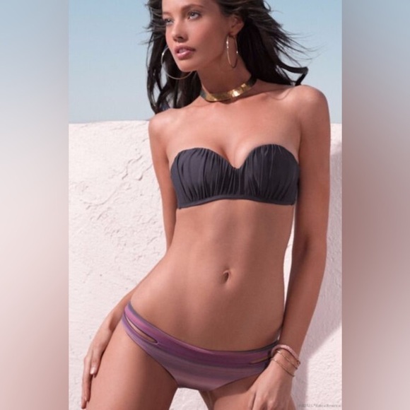 L*Space Ariel Demi Bikini Top in Pebble - Picture 1 of 8